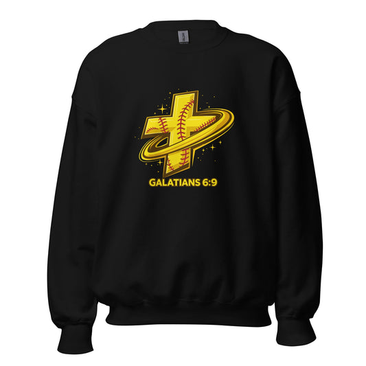 Classic | Sweatshirt | Stingers Softball | Galatians 6:9 Logo
