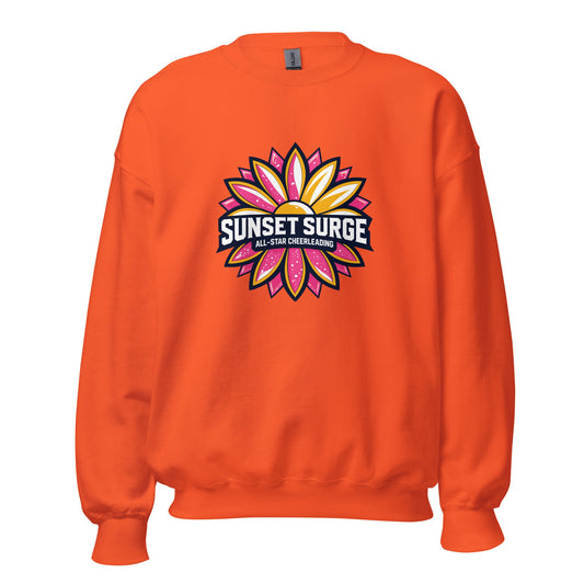 Classic | Sweatshirt | Sunset Surge All-Star Cheerleading | Bloom Surge Logo