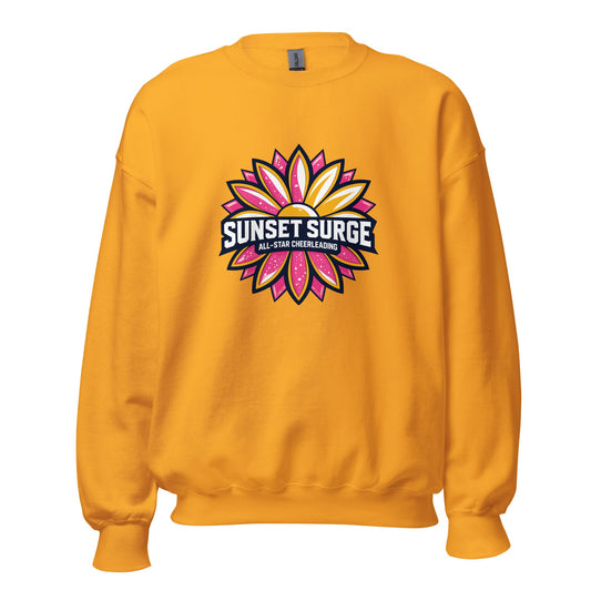 Classic | Sweatshirt | Sunset Surge All-Star Cheerleading | Bloom Surge Logo