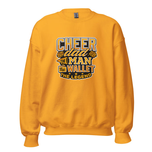 Classic | Sweatshirt | Sunset Surge All-Star Cheerleading | Cheer Dad Legend Logo
