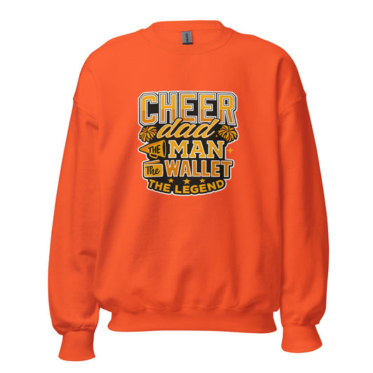 Classic | Sweatshirt | Sunset Surge All-Star Cheerleading | Cheer Dad Legend Logo