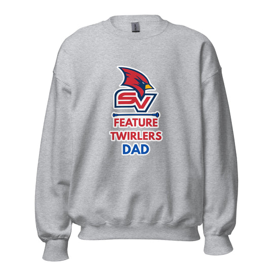 Classic | Sweatshirt | SVSU Feature twirlers | Dad Logo