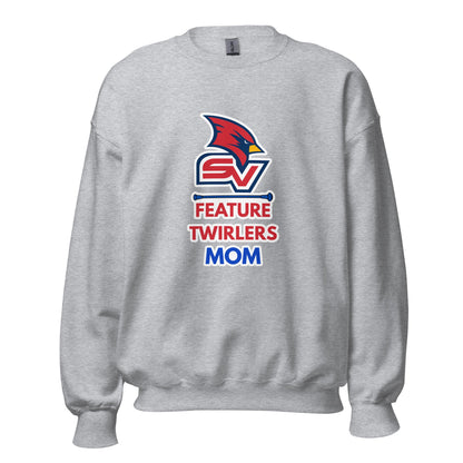 Classic | Sweatshirt | SVSU Feature twirlers | Mom Logo