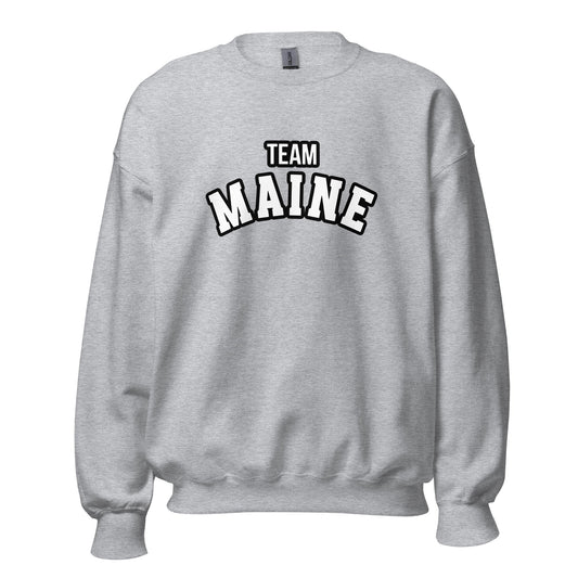 Classic | Sweatshirt | Team Maine | Arch Mark Logo