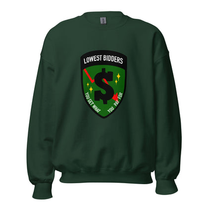 Classic | Sweatshirt | The Lowest Bidders | Emblem Logo