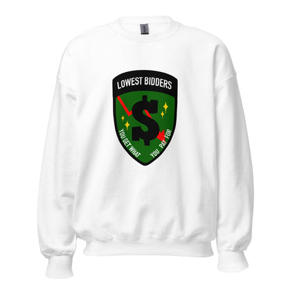 Classic | Sweatshirt | The Lowest Bidders | Emblem Logo