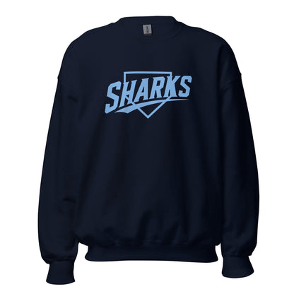 Classic | Sweatshirt | The Sharks Baseball Team | Crest Logo