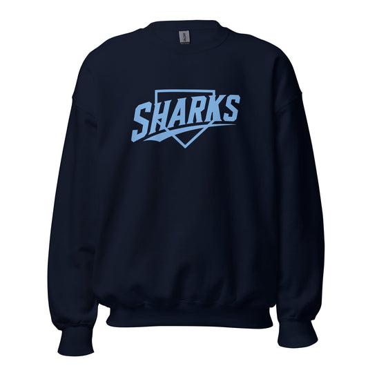 Classic | Sweatshirt | The Sharks Baseball Team | Crest Logo