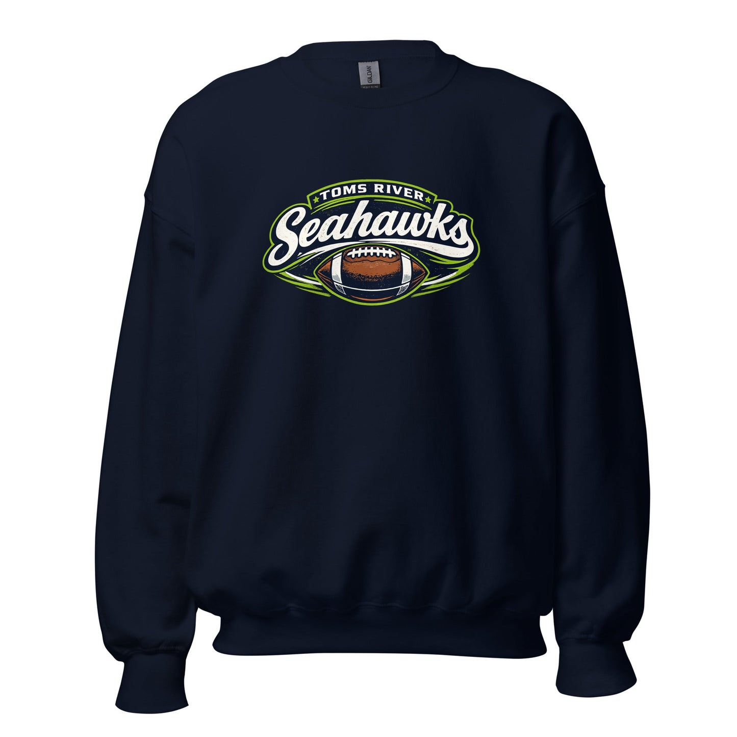 Classic | Sweatshirt | Toms River Seahawks | Football Emblem Logo