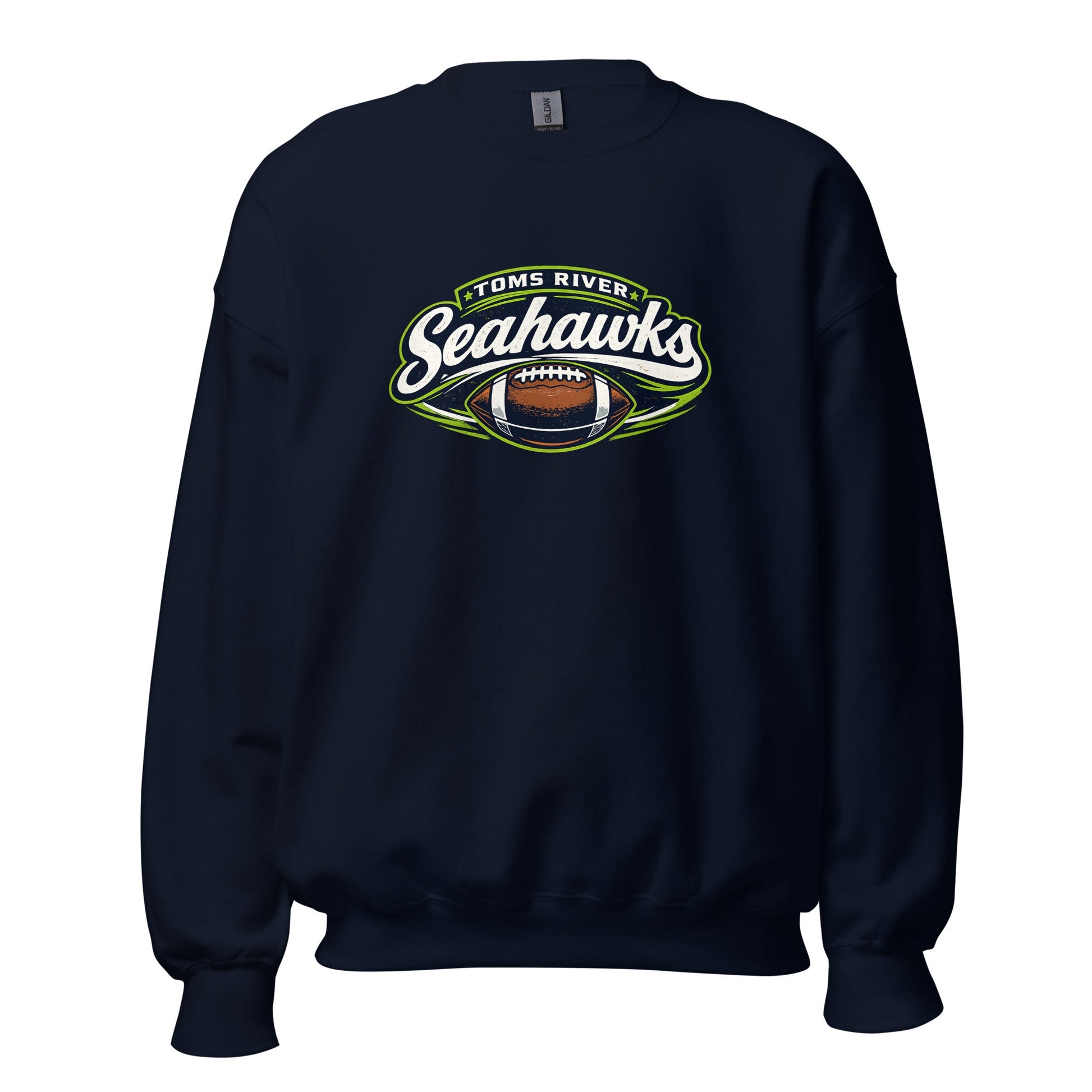 Classic | Sweatshirt | Toms River Seahawks | Football Emblem Logo