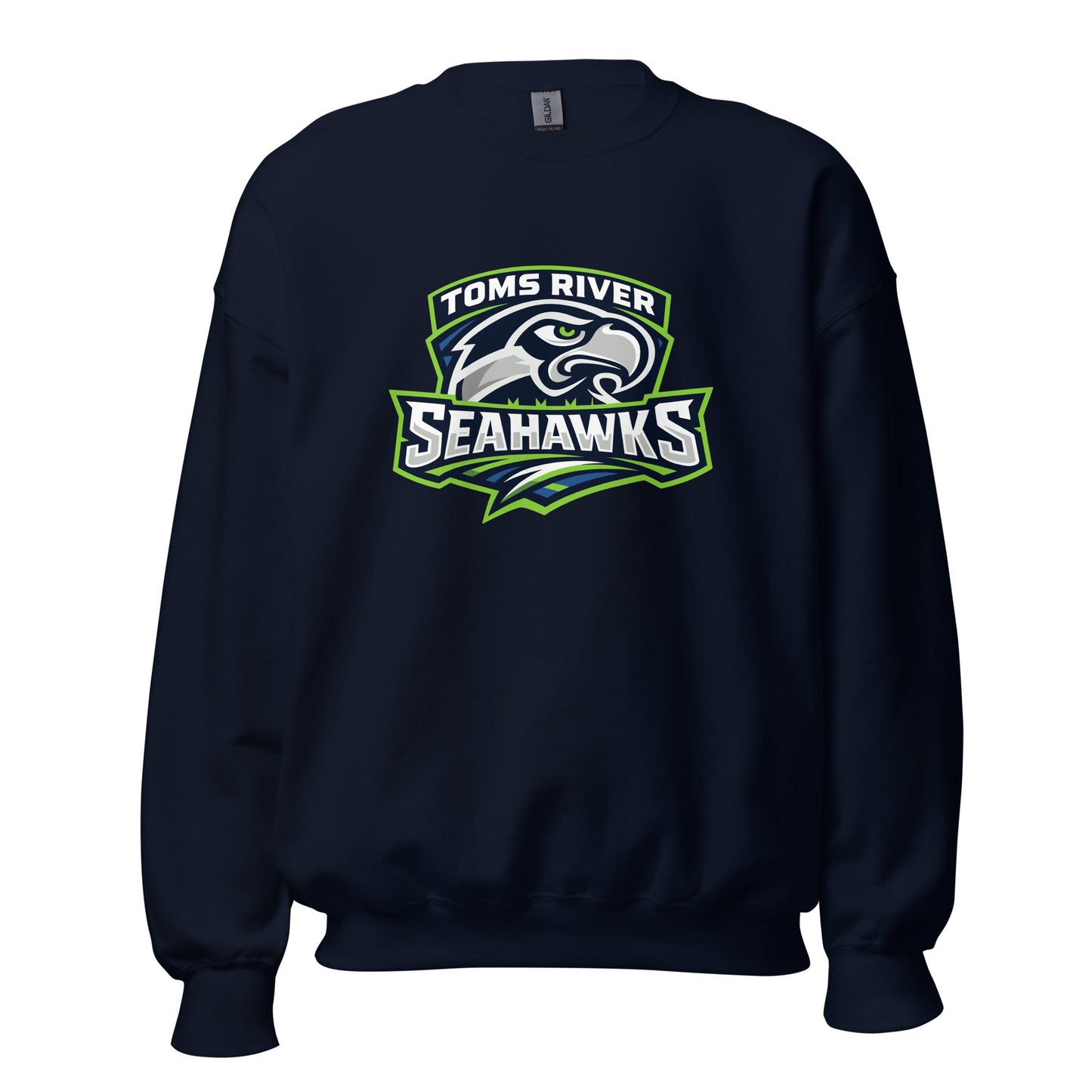 Classic | Sweatshirt | Toms River Seahawks | Mascot Script Logo
