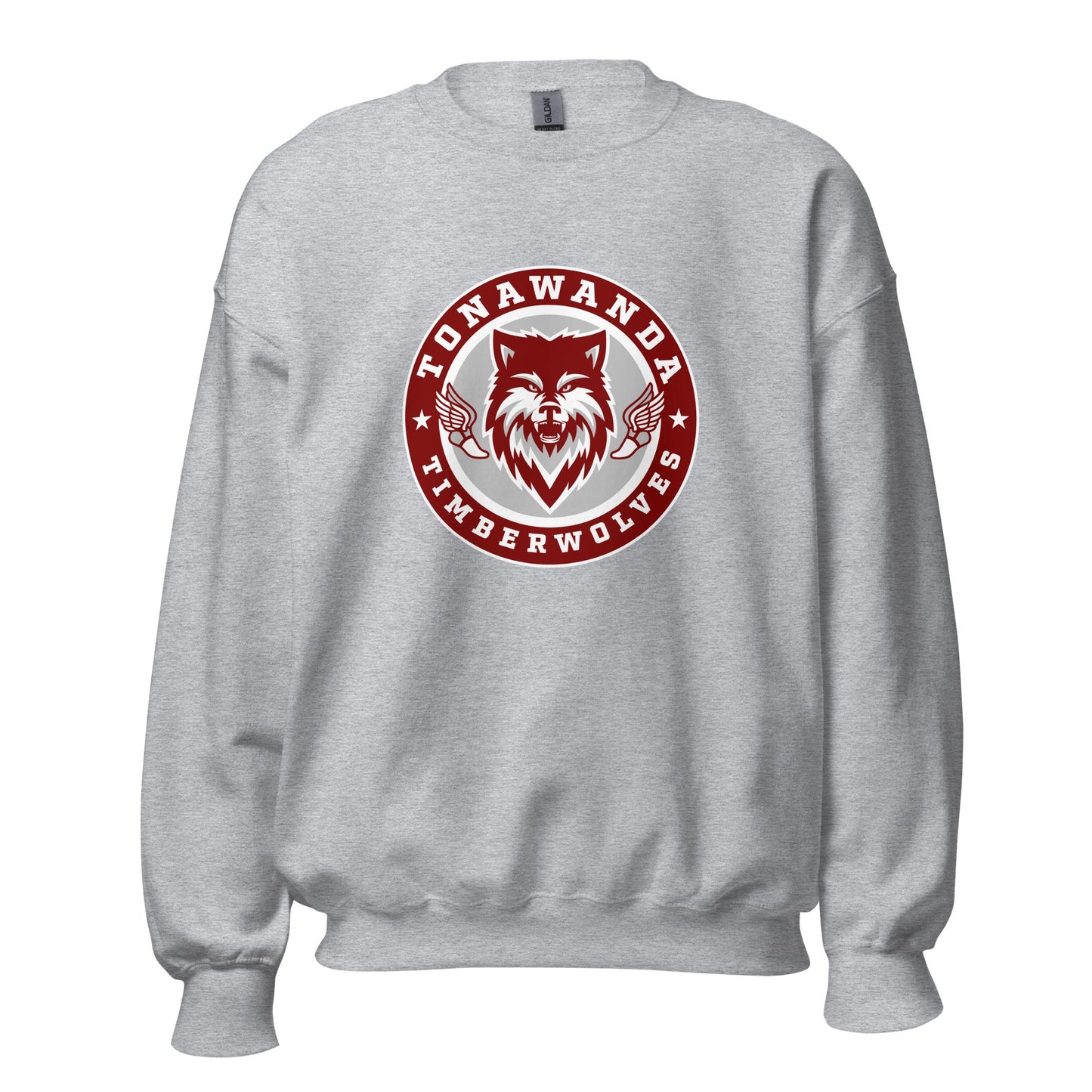 Classic | Sweatshirt | Tonawanda High School Track and Field | Mascot Badge Logo