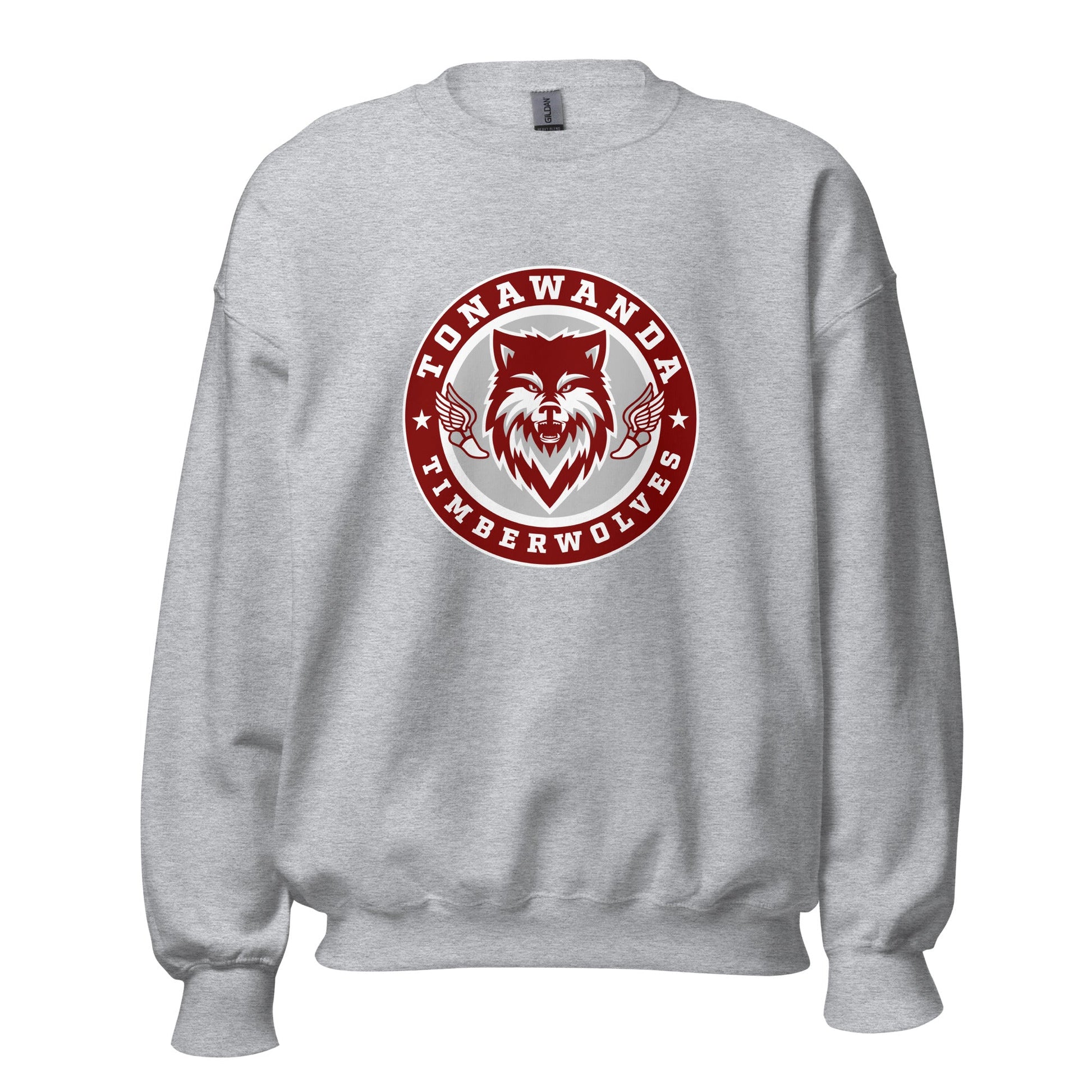 Classic | Sweatshirt | Tonawanda High School Track and Field | Mascot Badge Logo