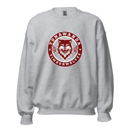 Classic | Sweatshirt | Tonawanda High School Track and Field | Mascot Badge Logo