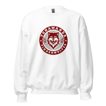 Classic | Sweatshirt | Tonawanda High School Track and Field | Mascot Badge Logo