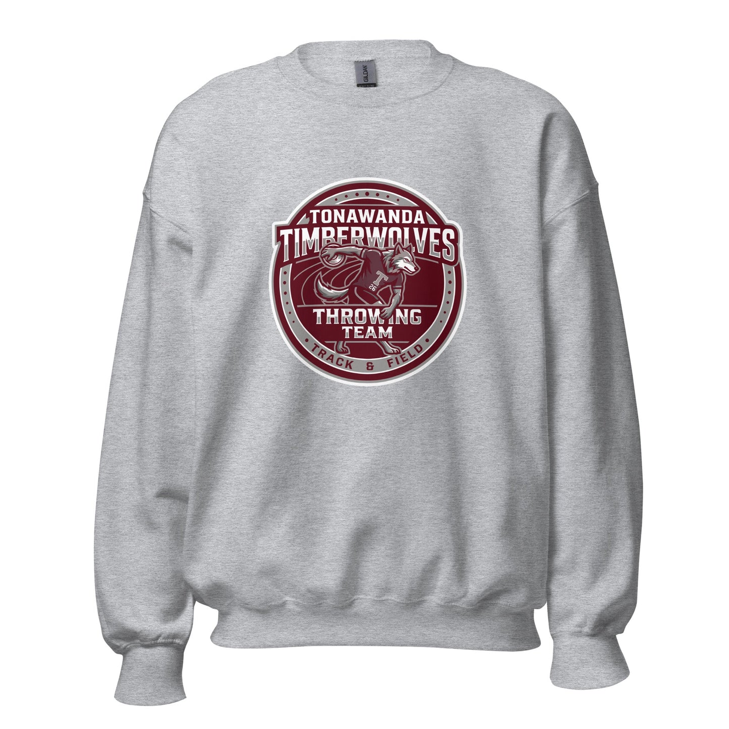 Classic | Sweatshirt | Tonawanda High School Track and Field | Throwing Team Logo