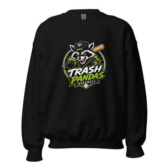 Classic | Sweatshirt | Trash Pandas Baseball Organization | Mascot Logo