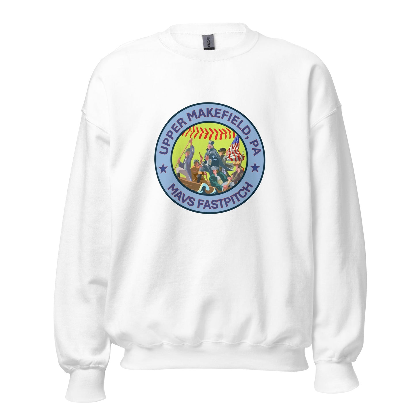 Classic | Sweatshirt | Upper Makefield Mavs Fastpitch | Crossing Badge Logo