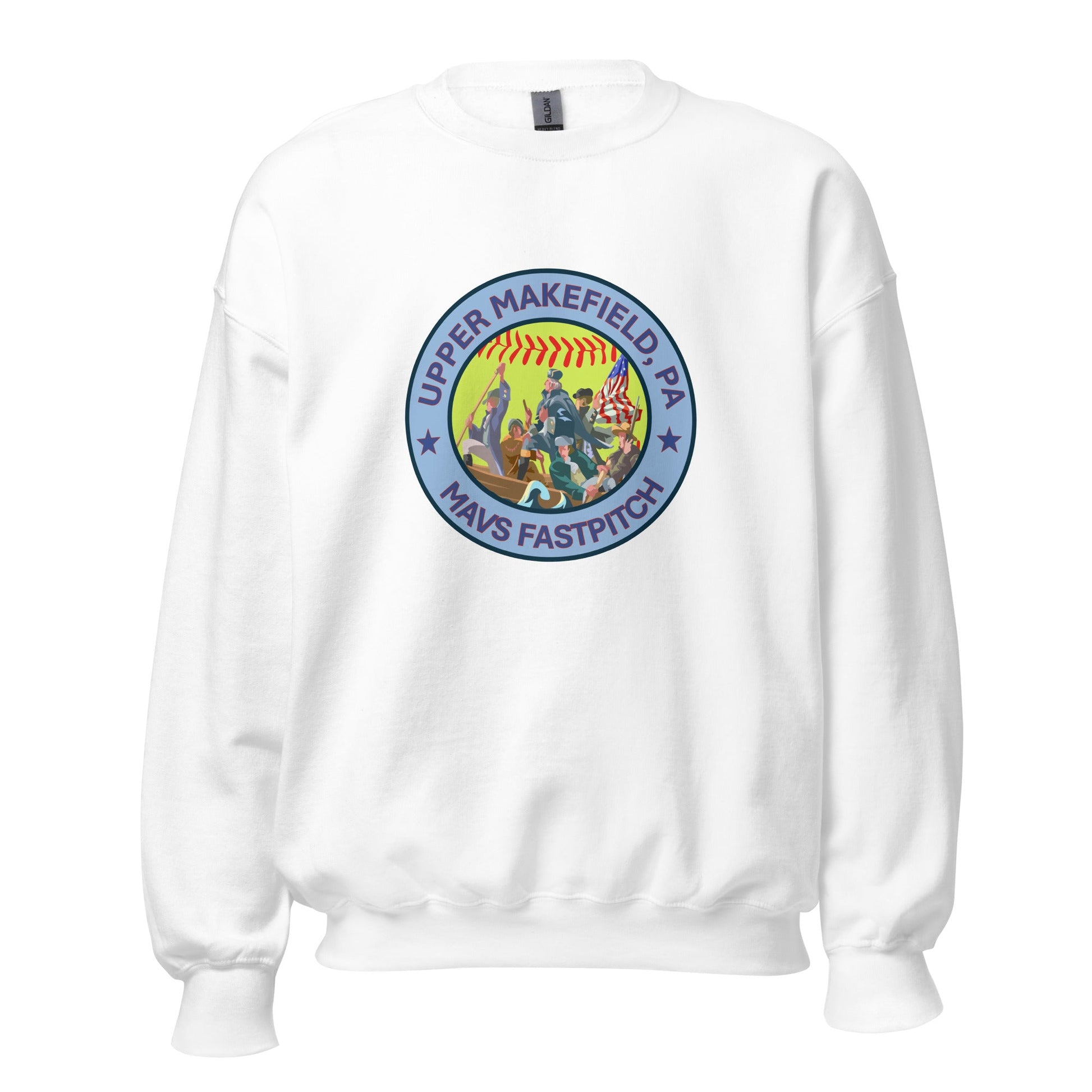 Classic | Sweatshirt | Upper Makefield Mavs Fastpitch | Crossing Badge Logo