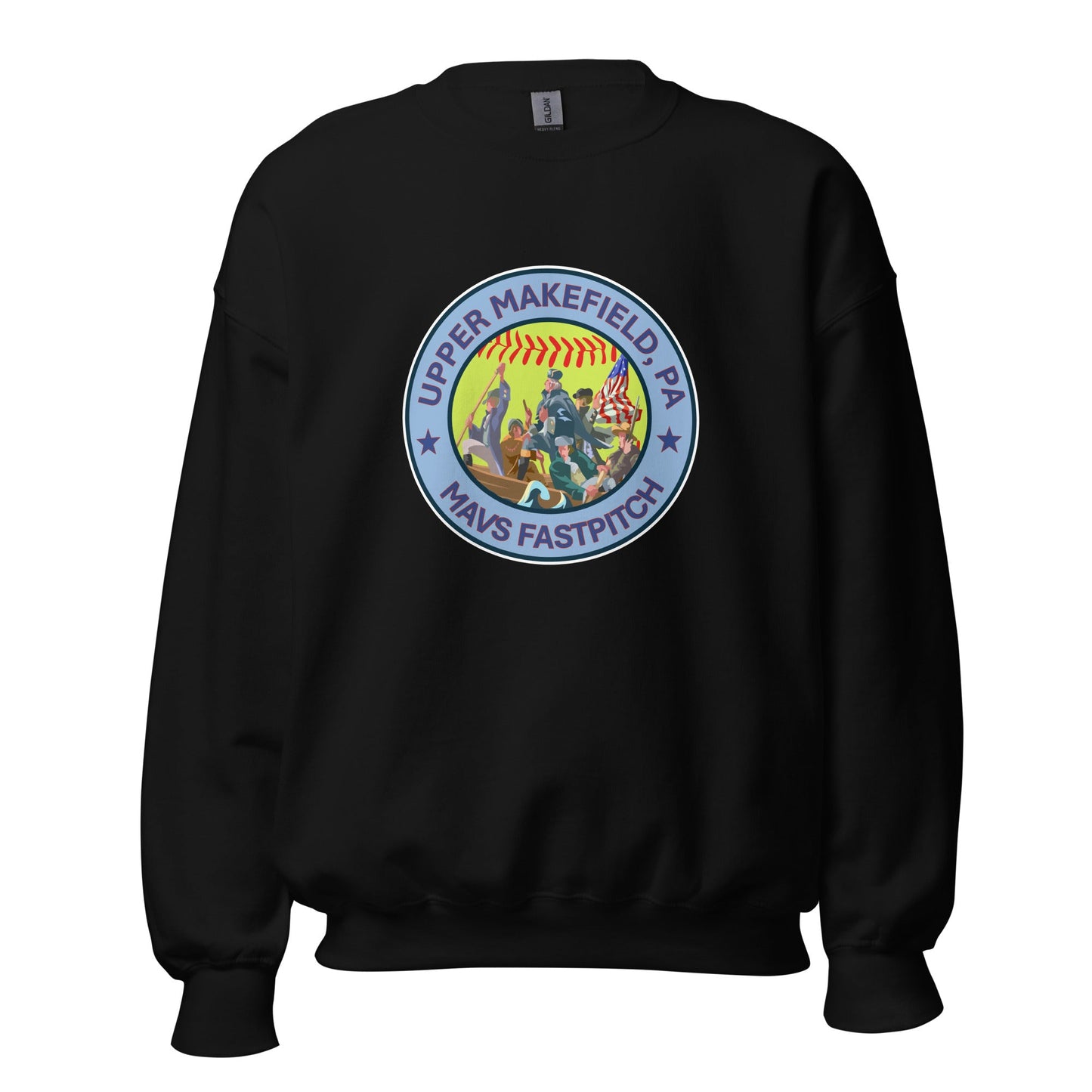 Classic | Sweatshirt | Upper Makefield Mavs Fastpitch | Crossing Badge Logo
