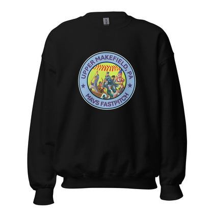 Classic | Sweatshirt | Upper Makefield Mavs Fastpitch | Crossing Badge Logo
