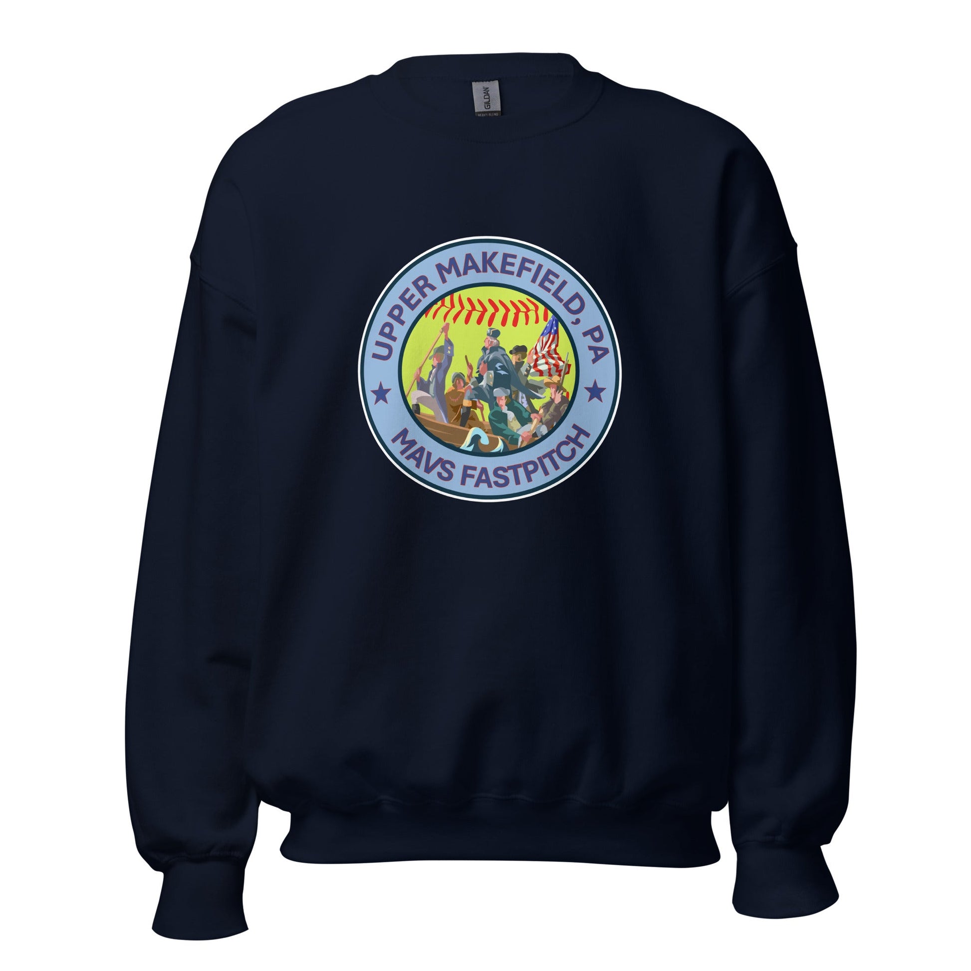 Classic | Sweatshirt | Upper Makefield Mavs Fastpitch | Crossing Badge Logo