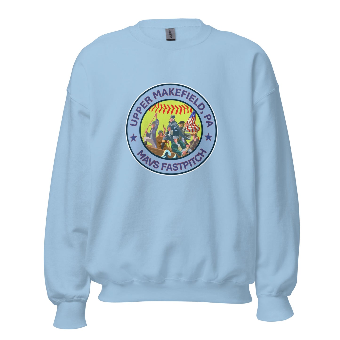 Classic | Sweatshirt | Upper Makefield Mavs Fastpitch | Crossing Badge Logo