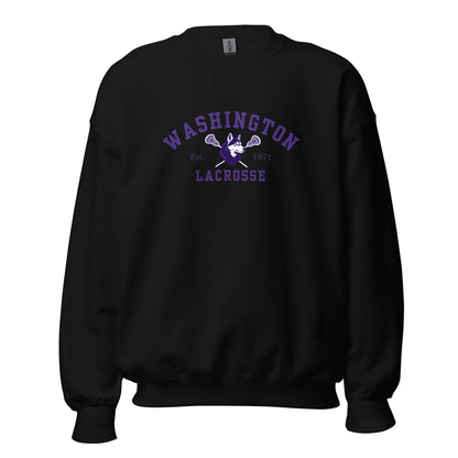 Classic | Sweatshirt | UW Women's Club Lacrosse | Washington Lacrosse Logo