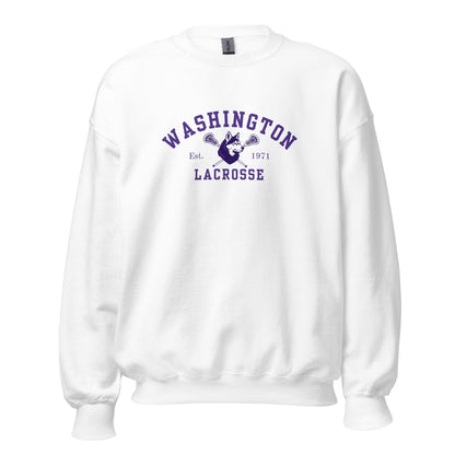 Classic | Sweatshirt | UW Women's Club Lacrosse | Washington Lacrosse Logo