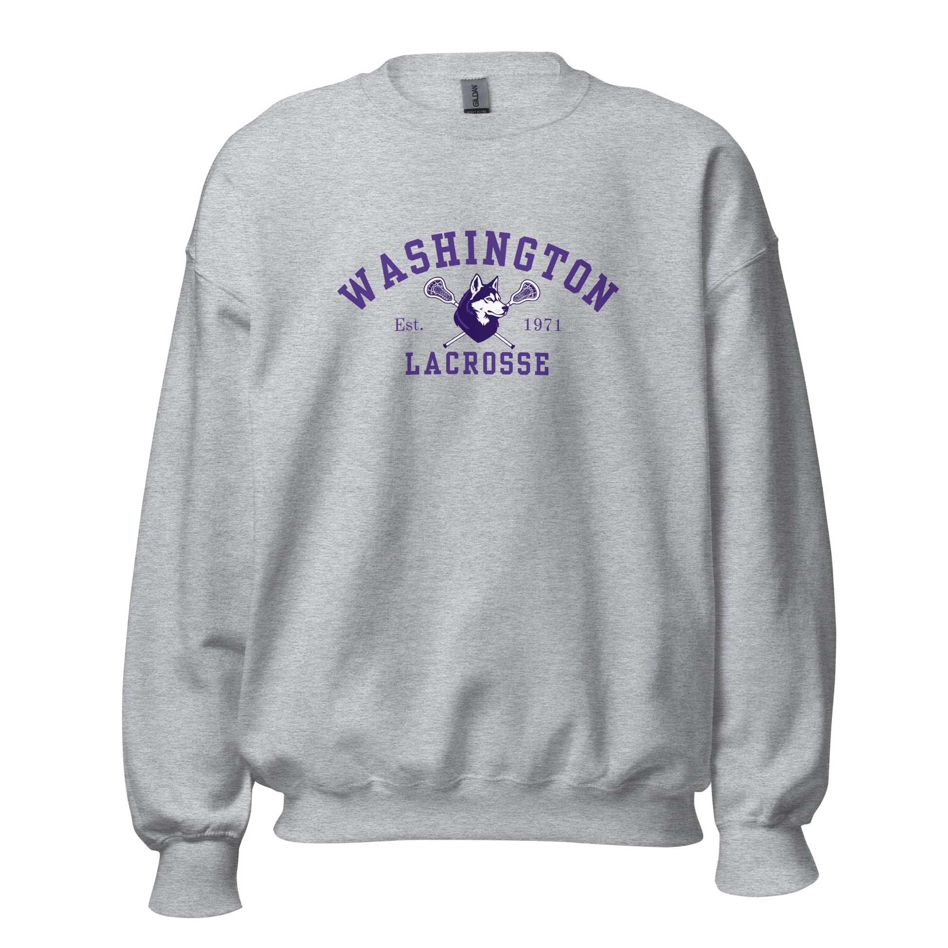 Classic | Sweatshirt | UW Women's Club Lacrosse | Washington Lacrosse Logo