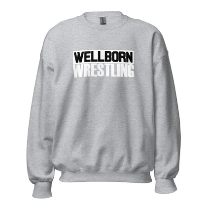 Classic | Sweatshirt | Wellborn Youth Wrestling | Script Logo
