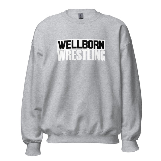 Classic | Sweatshirt | Wellborn Youth Wrestling | Script Logo