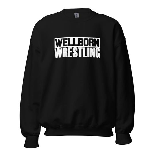 Classic | Sweatshirt | Wellborn Youth Wrestling | Script Logo