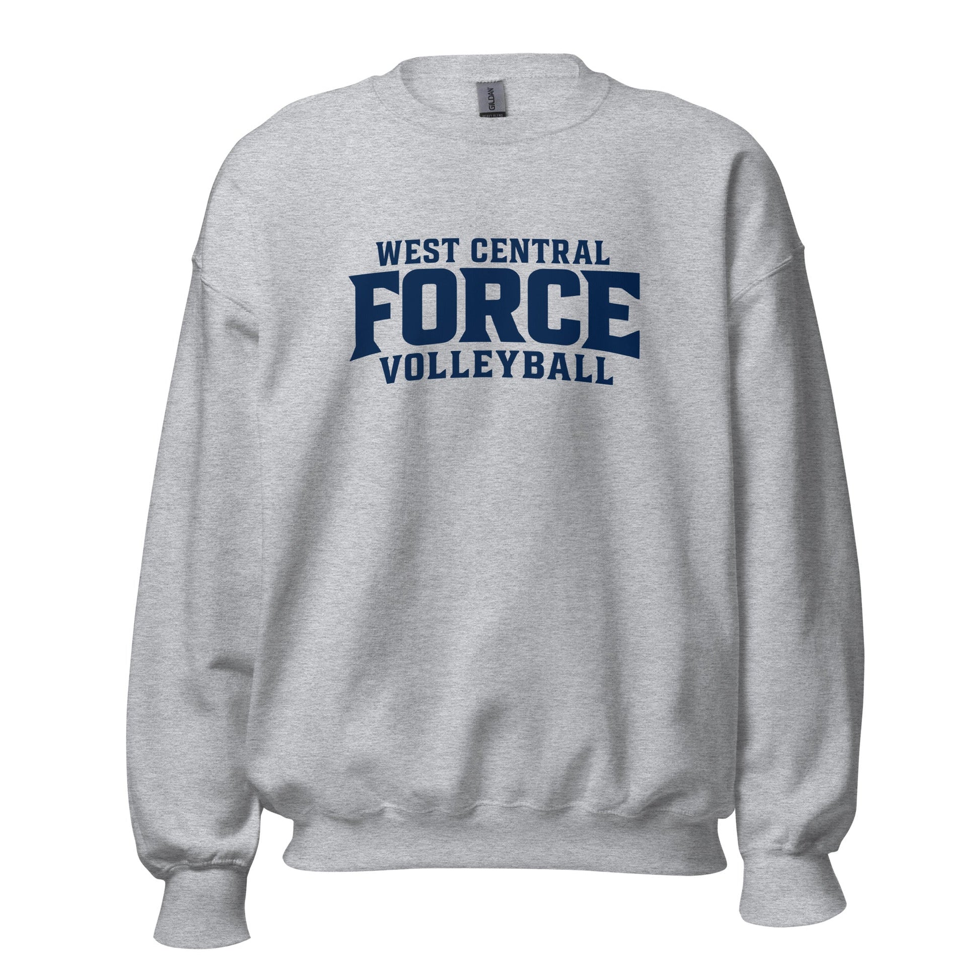 Classic | Sweatshirt | West Central Force Volleyball | Blue Logo