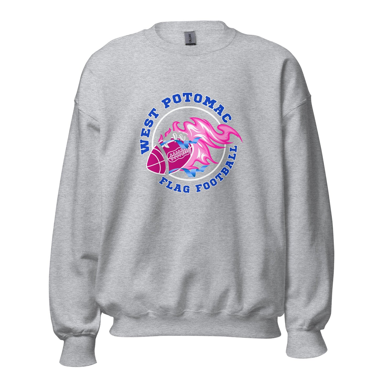 Classic | Sweatshirt | West Potomac Flag Football | Crest Logo