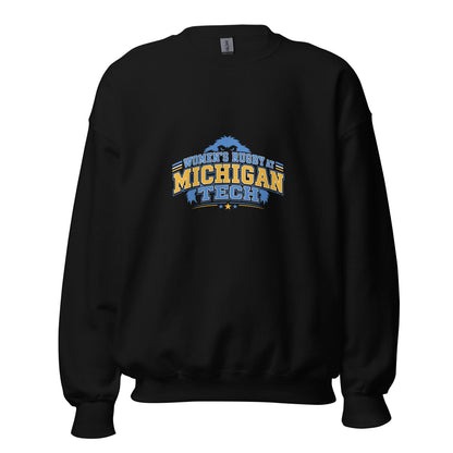 Classic | Sweatshirt | Women’s Rugby at Michigan Tech | Varsity Crest Logo