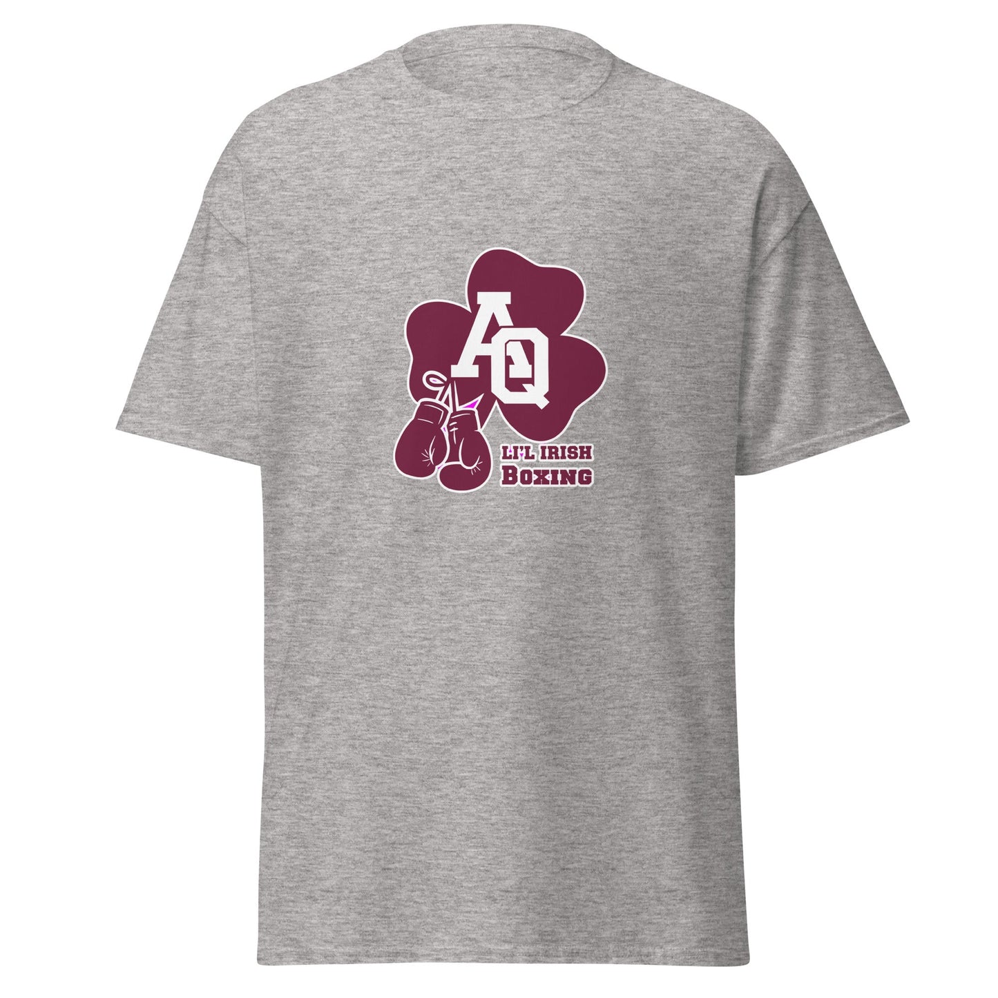 Classic | T-Shirt | Aquinas Li’l Irish Boxing | AQ Shamrock Logo