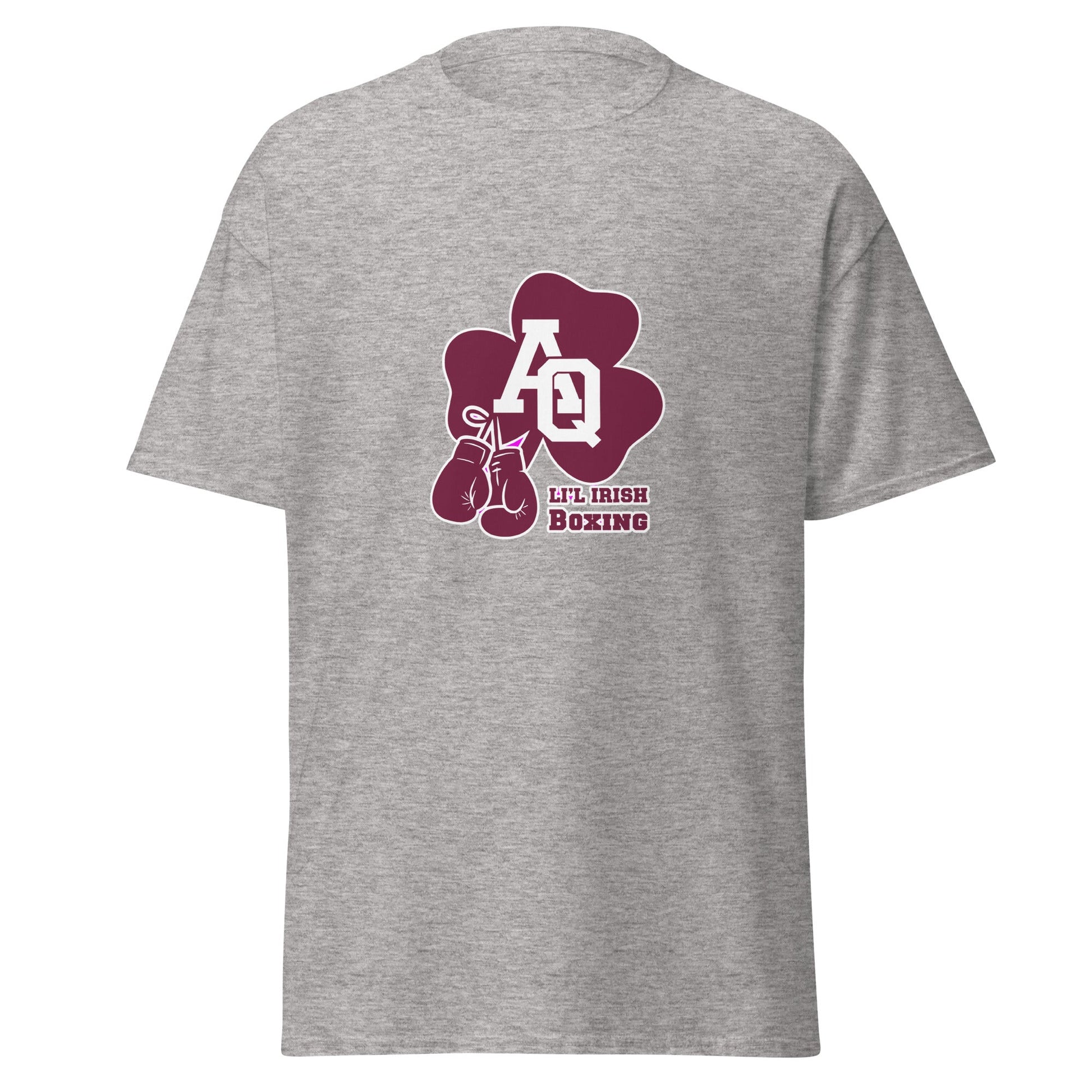 Classic | T-Shirt | Aquinas Li’l Irish Boxing | AQ Shamrock Logo