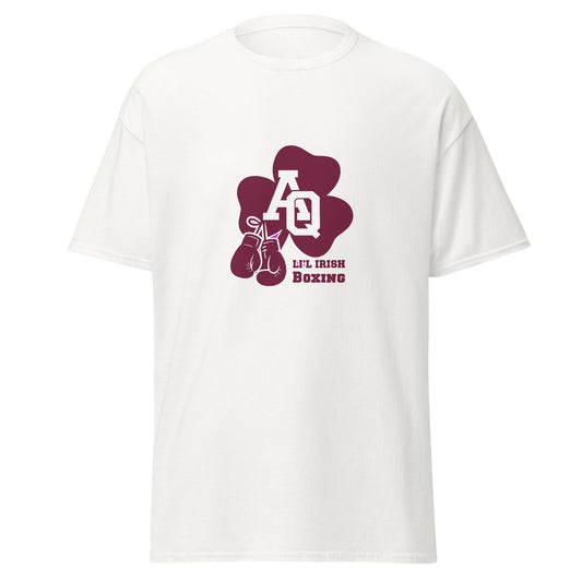 Classic | T-Shirt | Aquinas Li’l Irish Boxing | AQ Shamrock Logo