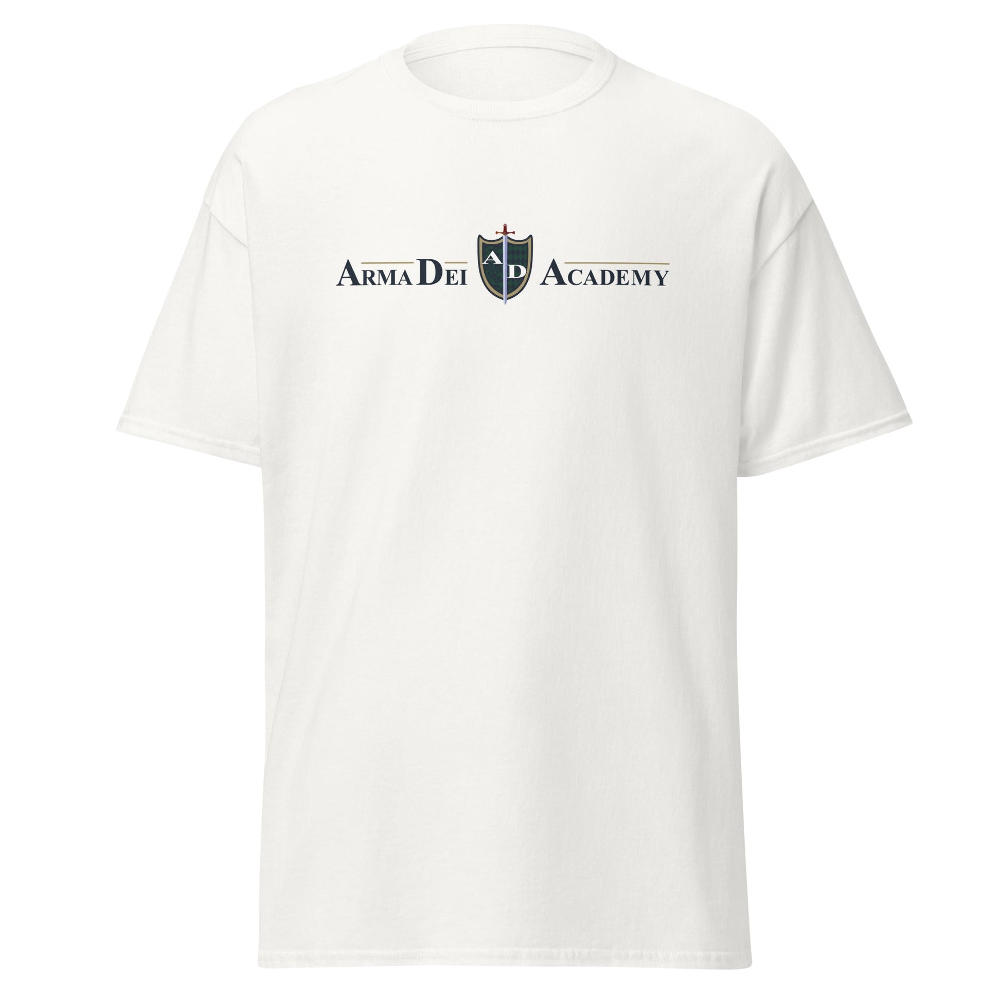 Classic | T-Shirt | Arma Dei Academy | Text Shield Logo