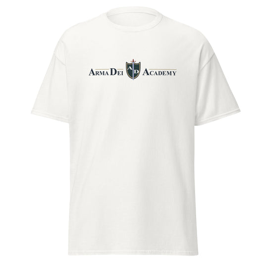 Classic | T-Shirt | Arma Dei Academy | Text Shield Logo