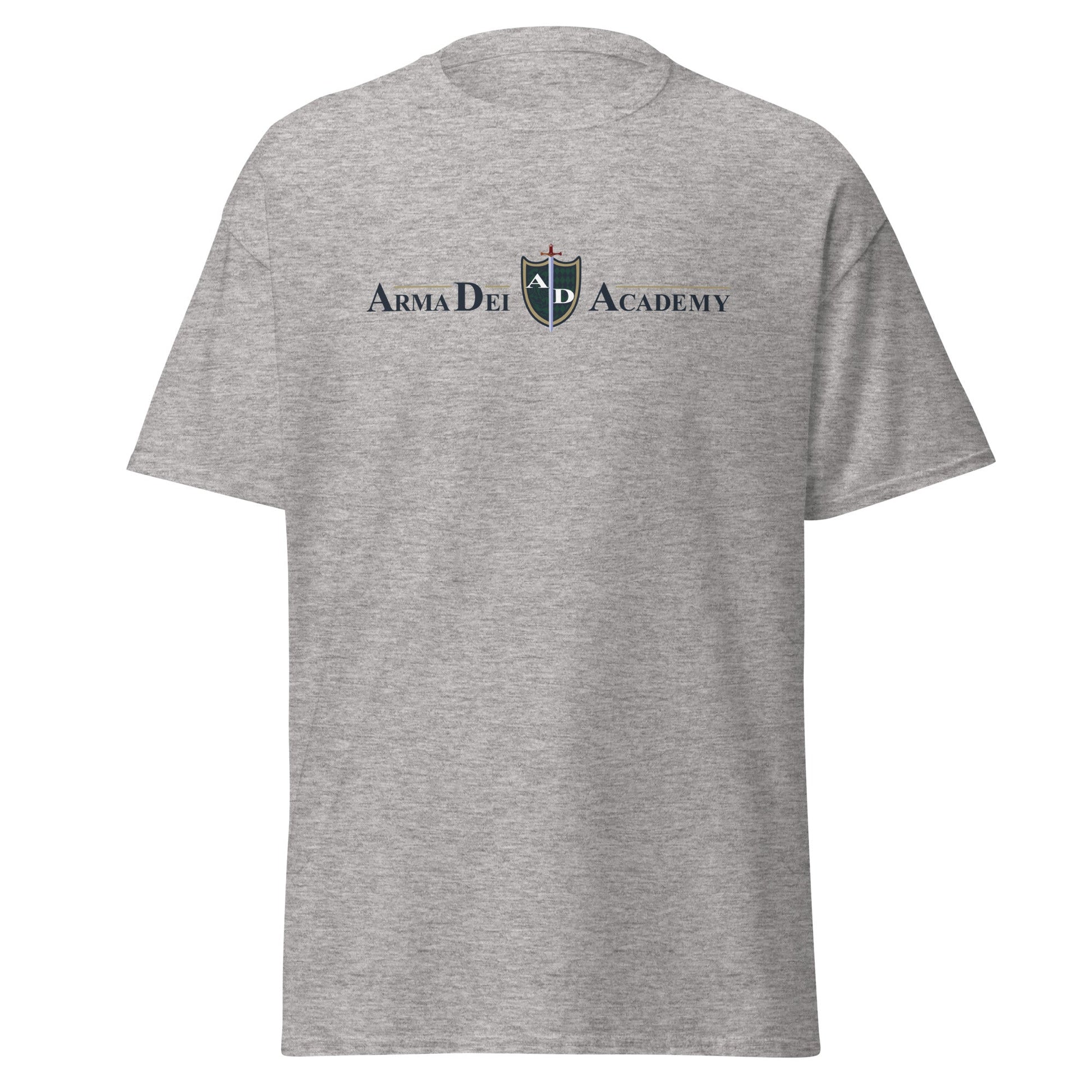 Classic | T-Shirt | Arma Dei Academy | Text Shield Logo