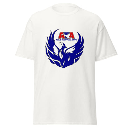 Classic | T-Shirt | Azle Martial Arts | Blue Fire Crest Logo