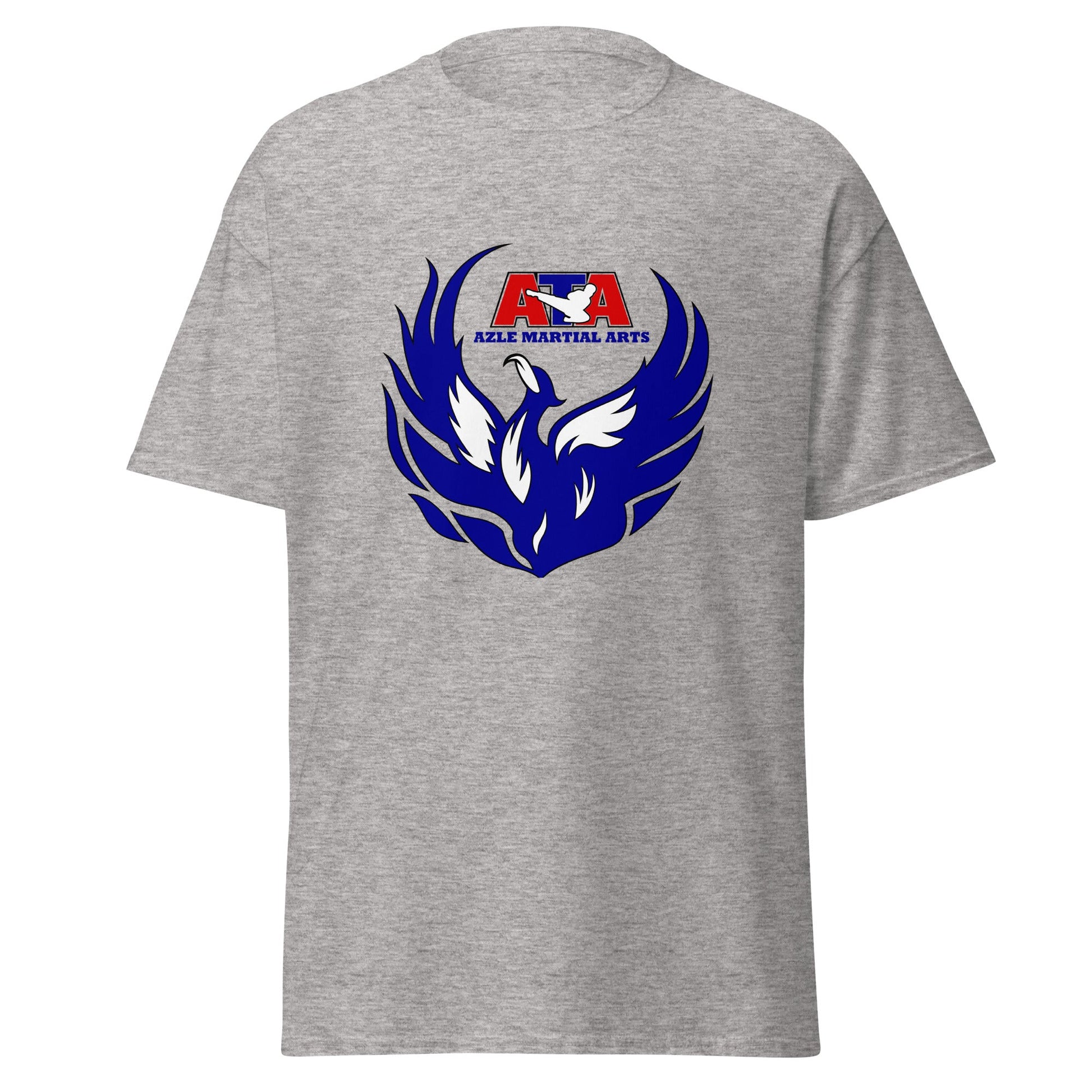 Classic | T-Shirt | Azle Martial Arts | Blue Fire Crest Logo
