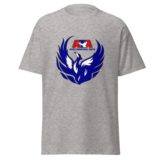 Classic | T-Shirt | Azle Martial Arts | Blue Fire Crest Logo