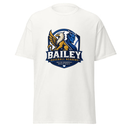 Classic | T-Shirt | Bailey Baseball Academy | Shield Logo