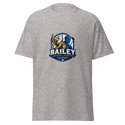Classic | T-Shirt | Bailey Baseball Academy | Shield Logo