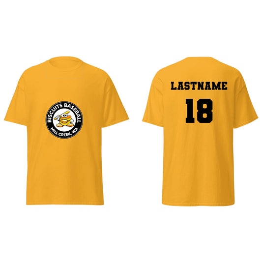 Classic | T-Shirt | Biscuits Baseball MCLL | Mascot Logo | Customizable