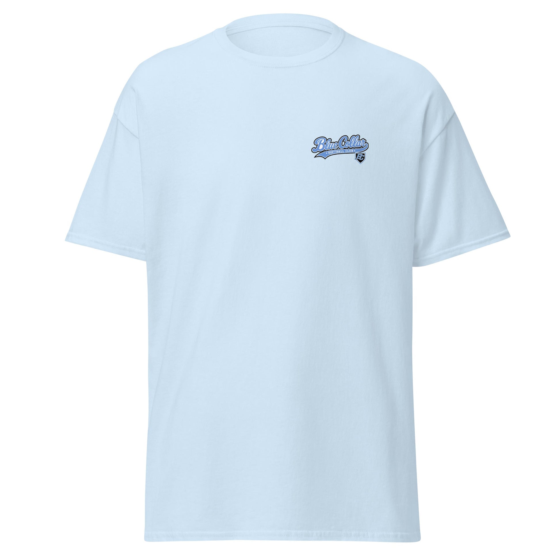 Classic | T-Shirt | Blue Collar Softball 2034 | Ironclad Logo