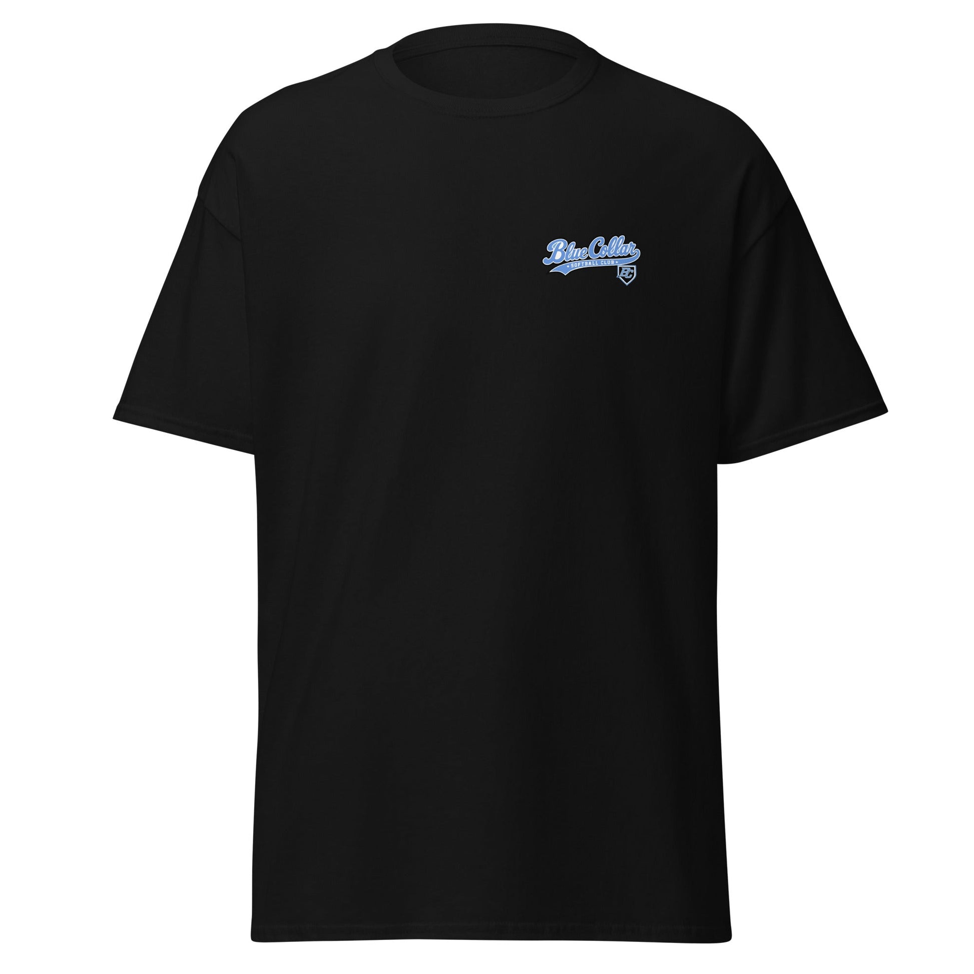 Classic | T-Shirt | Blue Collar Softball 2034 | Ironclad Logo